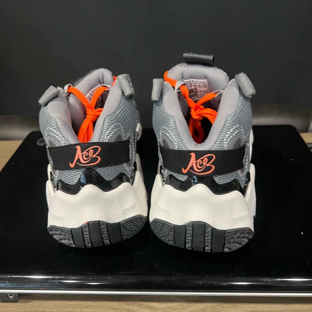 Adidas Gray Sneakers with Orange Highlights - Picture 3 of 8